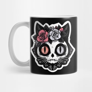 Dia de Los Muertos Undead Cat Mug